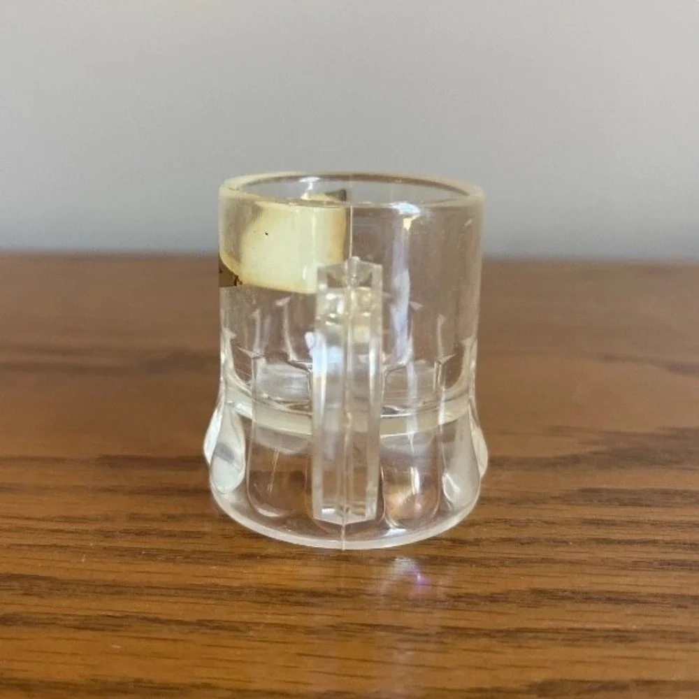 Pembroke State University Mini Mug Shot Glass Plastic Vintage NC Rare